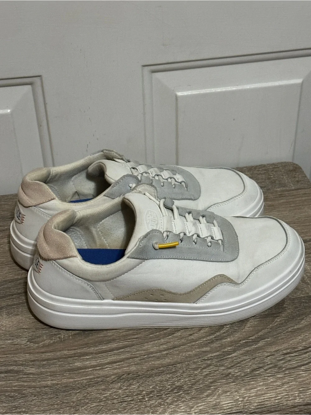 Hey Dude Women's Size 10 Hudson Lift Colorblock Cream/Multi  0221